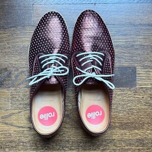 Rollie Derby Punch Overlay Merlot / Silver